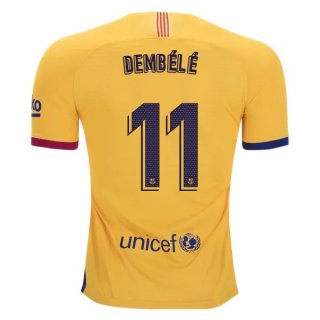 Maillot Barcelona NO.11 O.Dembele Exterieur 2019 2020 Jaune