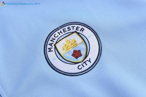 Survetement Manchester City 2017 2018 Bleu Clair Noir