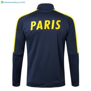 Survetement Paris Saint Germain 2017 2018 Bleu Jaune