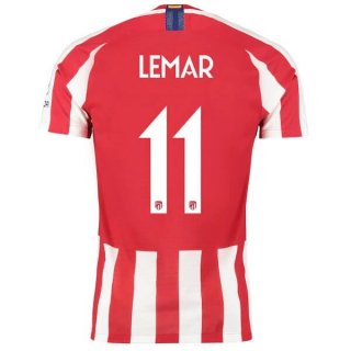 Thailande Maillot Atlético De Madrid NO.11 Lemar Domicile 2019 2020 Rouge