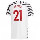 Maillot Manchester United NO.21 James Third 2020 2021 Blanc