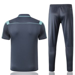 Polo Juventus Ensemble Complet 2019 2020 Gris Bleu