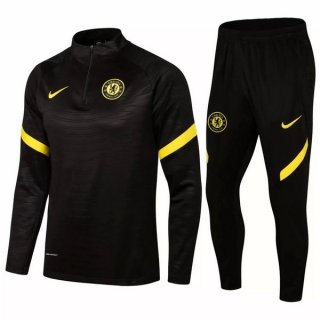 Survetement Chelsea 2021 2022 Noir Jaune Survetement Chelsea 2021 2022 Noir Jaune