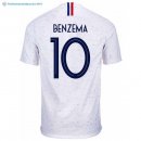 Maillot France Exterieur Benzema 2018 Blanc