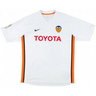 Maillot Valencia Domicile Retro 2006 2007 Blanc