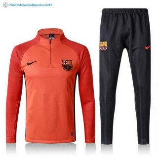 Survetement Barcelona 2017 2018 Orange Noir Survetement Barcelona 2017 2018 Orange Noir