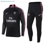 Survetement Paris Saint Germain 2018 2019 Noir Rose