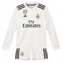 Maillot Real Madrid Domicile ML Enfant 2018 2019 Blanc