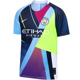 Maillot Manchester City Édition Commémorative 2019 2020 Bleu Clair Maillot Manchester City Édition Commémorative 2019 2020 Bleu Clair