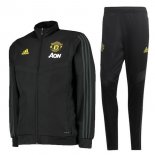 Survetement Enfant Manchester United 2019 2020 Noir Jaune