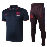 Polo Ensemble Complet Barcelona 2019 2020 Bleu Marine Bordeaux