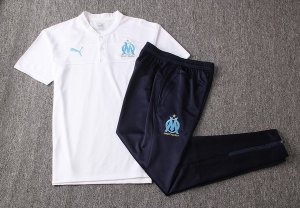 Polo Marseille Ensemble Complet 2019 2020 Blanc