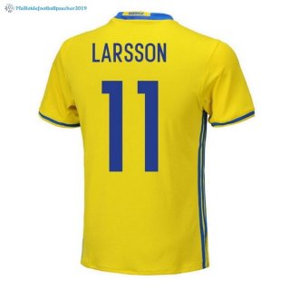 Maillot Sweden Domicile Larsson 2018 Jaune Maillot Sweden Domicile Larsson 2018 Jaune