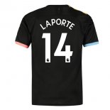 Maillot Manchester City NO.14 Laporte Exterieur 2019 2020 Noir