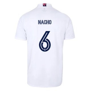 Maillot Real Madrid Domicile NO.6 Nacho 2020 2021 Blanc