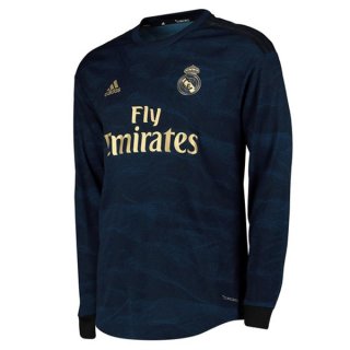 Maillot Real Madrid Exterieur ML 2019 2020 Bleu Maillot Real Madrid Exterieur ML 2019 2020 Bleu