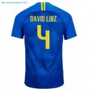 Maillot Brésil Exterieur David Luiz 2018 Bleu