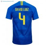 Maillot Brésil Exterieur David Luiz 2018 Bleu