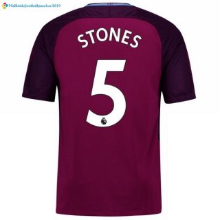 Maillot Manchester City Exterieur Stones 2017 2018