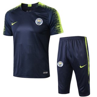 Entrainement Manchester City Ensemble Complet 2018 2019 Bleu Vert