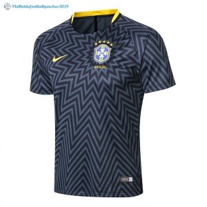 Maillot Entrainement Brésil Ensemble Complet 2018 Bleu Gris