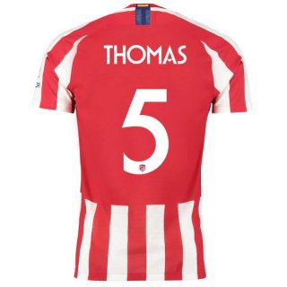 Thailande Maillot Atlético De Madrid NO.5 Thomas Domicile 2019 2020 Rouge