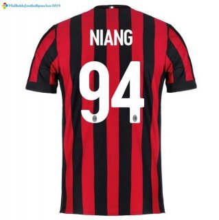 Maillot Milan Domicile Niang 2017 2018 Maillot Milan Domicile Niang 2017 2018