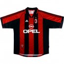 Thailande Maillot AC Milan Domicile Retro 1998 2000 Rouge