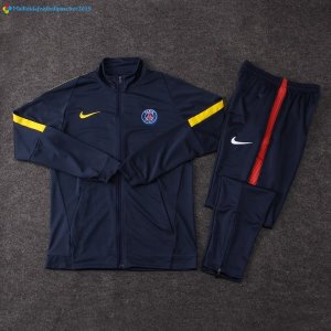 Survetement Paris Saint Germain 2017 2018 Bleu Jaune