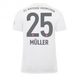 Maillot Bayern Munich NO.25 Muller Exterieur 2019 2020 Blanc