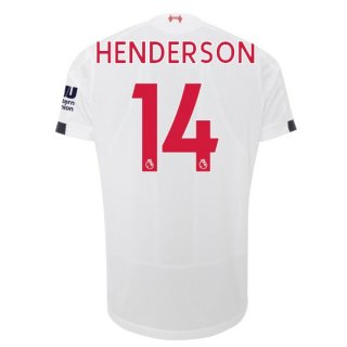 Maillot Liverpool NO.14 Henderson Exterieur 2019 2020 Blanc