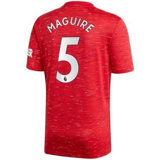 Maillot Manchester United NO.5 Maguire Domicile 2020 2021 Rouge