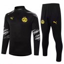 Survetement Borussia Dortmund 2020 2021 Noir Gris