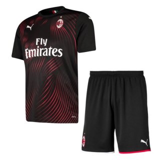 Maillot AC Milan Third Enfant 2019 2020 Rouge Negro Maillot AC Milan Third Enfant 2019 2020 Rouge Negro