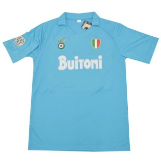 Thailande Maillot Naples Domicile Retro 1987 1988 Bleu Thailande Maillot Naples Domicile Retro 1987 1988 Bleu