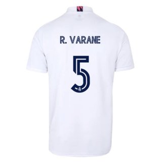 Maillot Real Madrid Domicile NO.5 Varane 2020 2021 Blanc