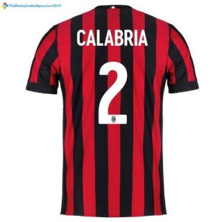 Maillot Milan Domicile Calabria 2017 2018
