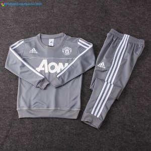 Survetement Manchester United Enfant 2017 2018 Gris