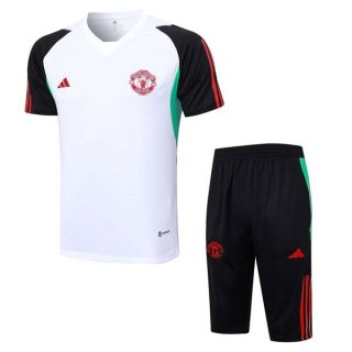 Maillot Entrainement Manchester United Ensemble Complet 2023 2024 Blanc Maillot Entrainement Manchester United Ensemble Complet 2023 2024 Blanc