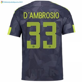 Maillot Inter Third D'Ambrosio 2017 2018