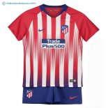 Maillot Atletico Madrid Domicile Ensemble De Enfant 2018 2019 Marine Rouge