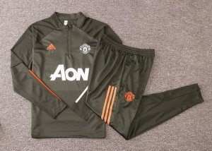 Survetement Manchester United 2020 2021 Vert Marine