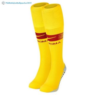 Chaussette As Roma Domicile 2018 2019 Jaune