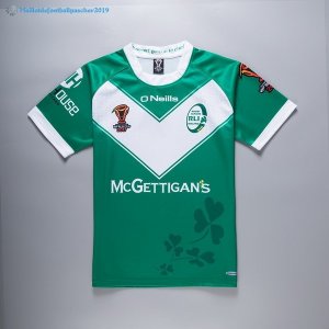 Maillot Rugby Irlande RLWC O'Neills Domicile 2017 2018 Vert