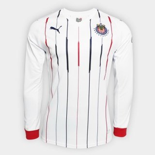 Maillot CD Guadalajara Exterieur ML 2018 2019 Blanc