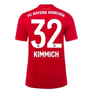 Maillot Bayern Munich NO.32 Kimmich Domicile 2019 2020 Rouge