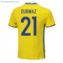 Maillot Sweden Domicile Durmaz 2018 Jaune