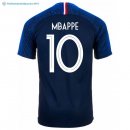 Maillot France Domicile Mbappe 2018 Bleu