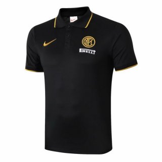 Polo Inter Milan 2019 2020 Jaune Noir Polo Inter Milan 2019 2020 Jaune Noir