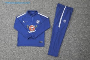 Survetement Enfant Chelsea 2017 2018 Bleu Blanc